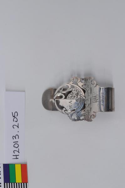 SERVIETTE RING, sterling silver, WA emblems, JC Taylor, 1923