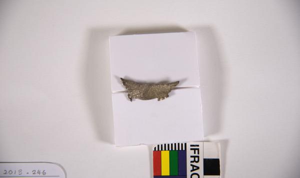 BROOCH, silver, bird made from 2 shilling florin