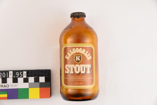 BEER BOTTLE, display, stubby, Kalgoorlie Stout, Kalgoorlie Brewing