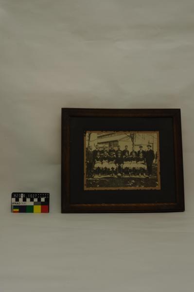 PHOTOGRAPH, framed, b&w, group portrait, W.A. State Soccer Team, 1909