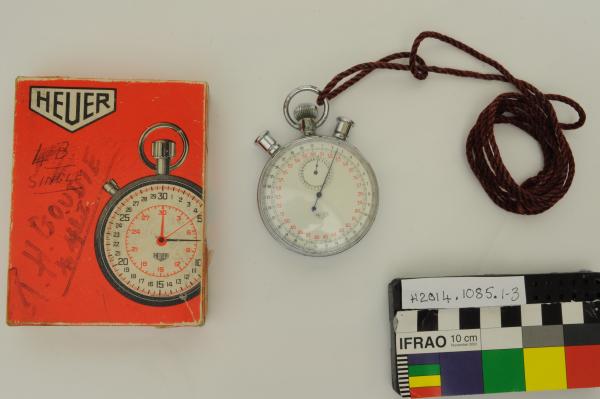 STOPWATCH, in box, with instruction leaflet, T. H. Goudie