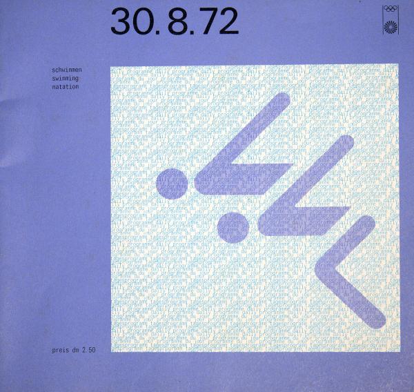 PROGRAMME, swimming, 1972 Munich Olympic Games