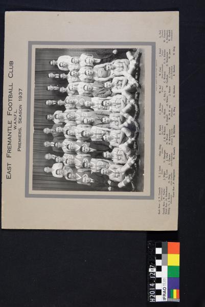 PHOTOGRAPH, b&w, WANFL, EFFC, Premiership Team, 1937