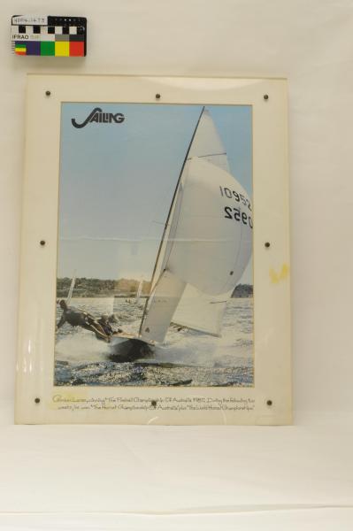 POSTER, framed, sailboat, Fireball Championship of Australia, 1981