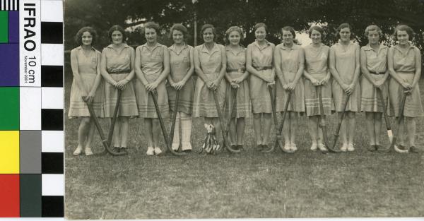 PHOTOGRAPH, b&w, Albany Women's Hockey Team, Country Week Premiers, 1934