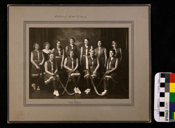 PHOTOGRAPH, b&w, '"A" HOCKEY TEAM 1933', Albany High School, 1933