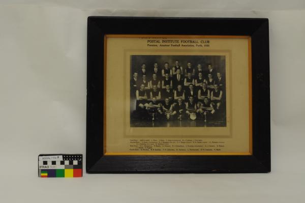 PHOTOGRAPH, b&w, framed, football, WA, 1931