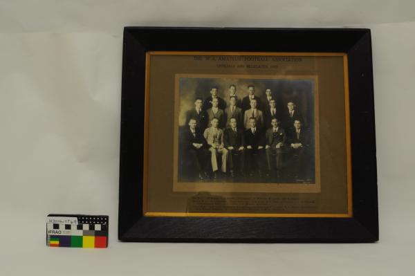 PHOTOGRAPH, framed, b&w, football, WAAFA, 1932