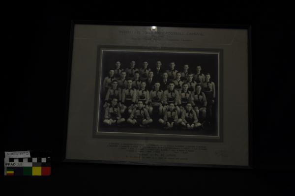 PHOTOGRAPH, football, b&w framed, WA, 1938