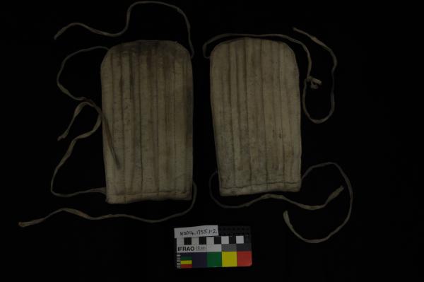 SHIN PADS, x2, soccer, Fred Santich, 1940-50s