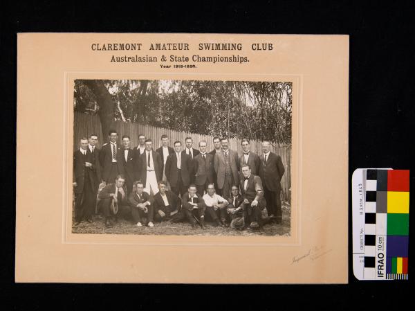 PHOTOGRAPH, b&w, 'CLAREMONT AMATEUR SWIMMING CLUB, 1919-1920'