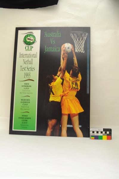 POSTER, block mounted, netball, 1993