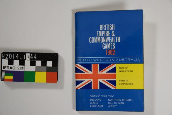 BOOKLET, 1962 Perth British Empire & Commonwealth Games, 'BOOK OF INSTRUCTIONS', 'DATES OF COMPETITIONS' for Great Britain teams
