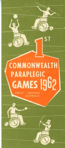 PAMPHLET, 1962 Perth British Empire & Commonwealth Games, 'Commonwealth Paraplegic Games'