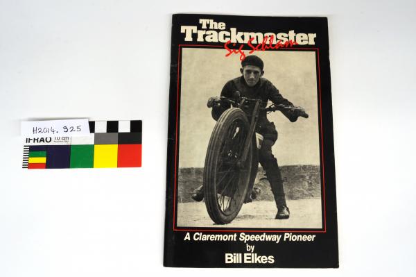 BOOK, motorcycle racing, 'The Trackmaster', author William John Elkes