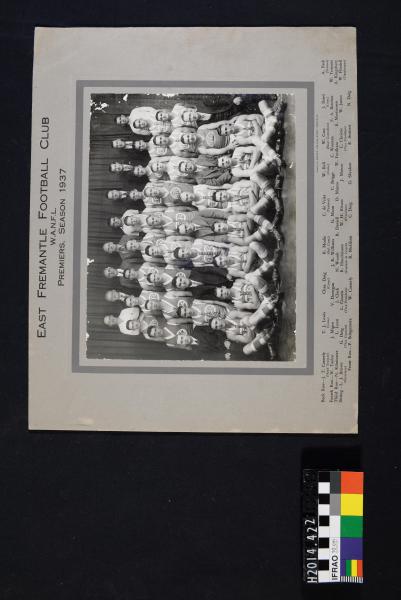 PHOTOGRAPH, b&w, football, WANFL, EFFC, Premiership Team, 1937