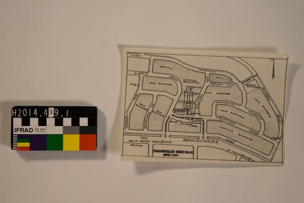 MAP, copy, games village, British Empire and Commonwealth Games, Perth, 1962