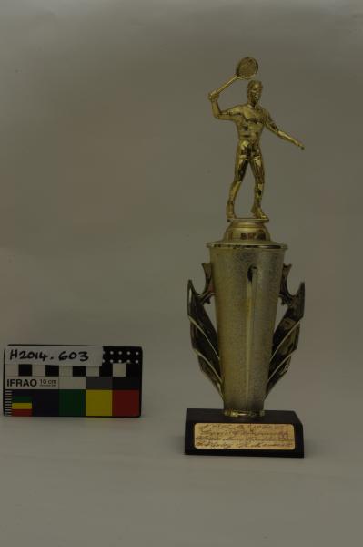 TROPHY, tennis, men's doubles, B.R. Wasley & H. Mammatt, 1984-85