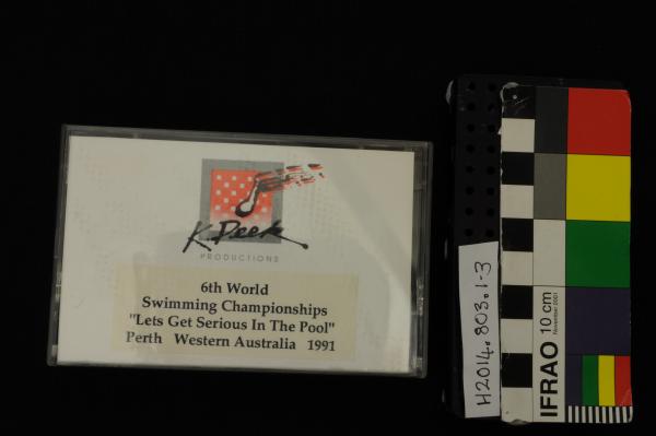 CASSETTE TAPE, swimming, 'Let's Get Serious in the Pool', VIth World Swimming Championships, Perth, 1991