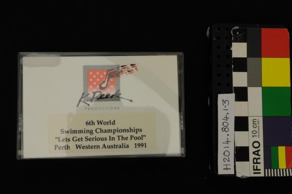 CASSETTE TAPE, swimming, 'Let's Get Serious in the Pool', VIth World Swimming Championships, Perth, 1991