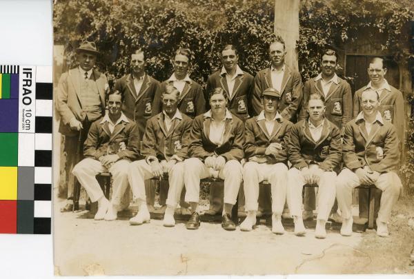 PHOTOGRAPH, b&w, cricket, MCC Team, Perth, 1928-29