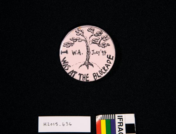 BUTTON BADGE, 'I Was At The Blockade'