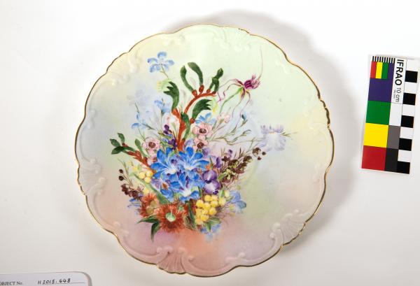 PLATE, bone china, Elena 'Amy' Lakides