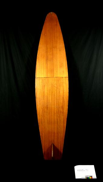 SURFBOARD, hollow body, plywood, handmade, Surf Lifesaving WA, 1956-1958