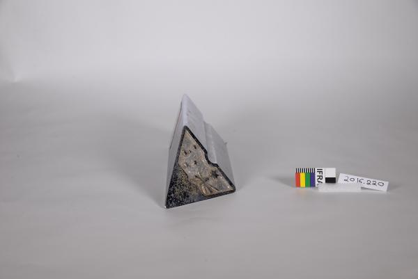 TROPHY, silver, metal, triangle prism, 'ADVANCE AUSTRALIA AWARD/ AUSTRALIA II'