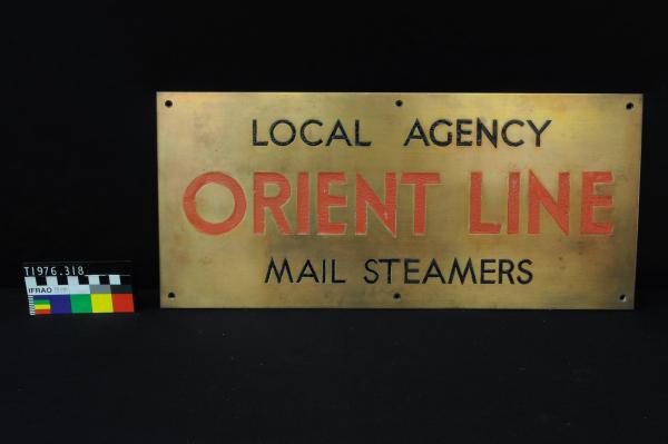 BRASS PLATE "Orient Line"