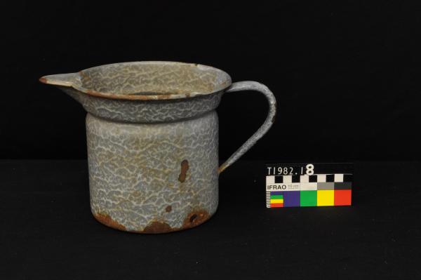 ENAMEL JUG, dappled