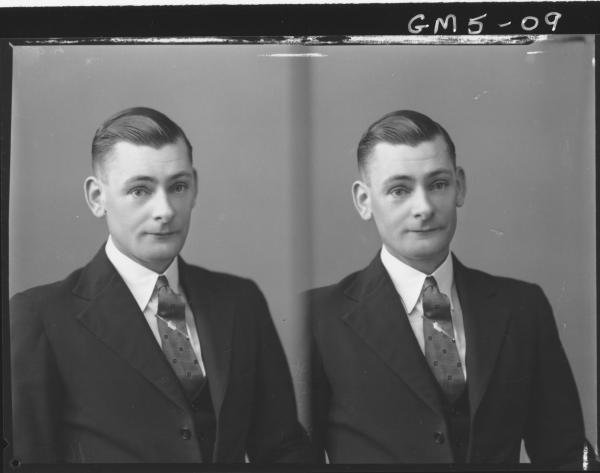 Two portrait poses of a man, H/S Lyon.