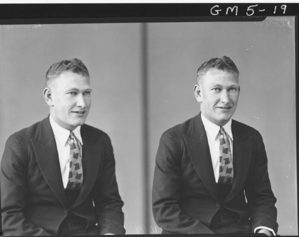 Two portrait poses of man, H/S Lloyd.