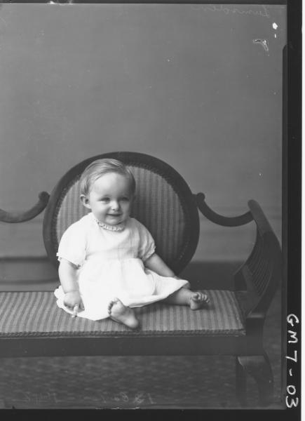 Portrait of young child, Lumsden.