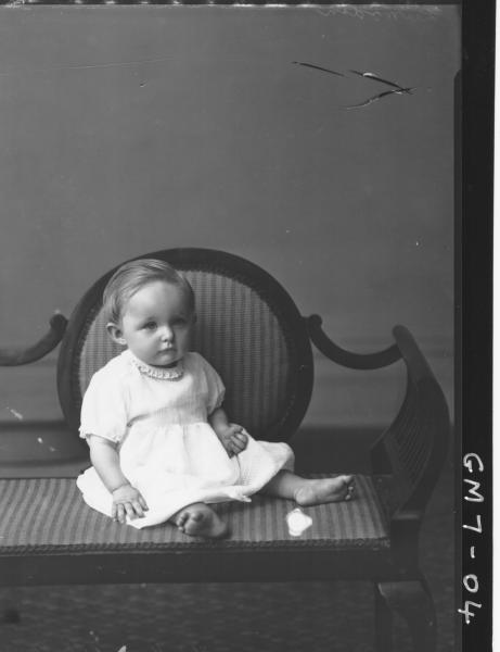 Portrait of young child, Lumsden.