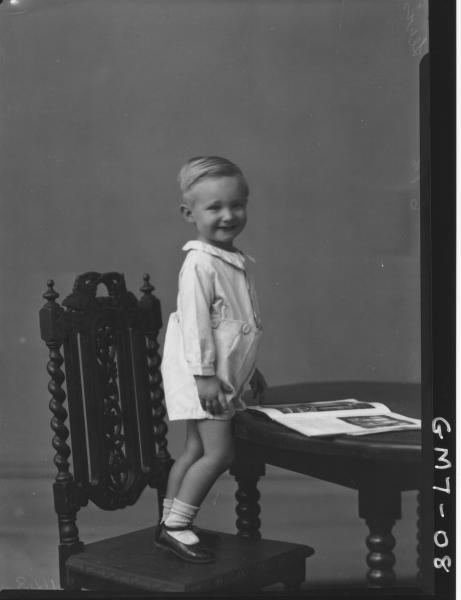 Portrait of young boy, F/L Lewis.