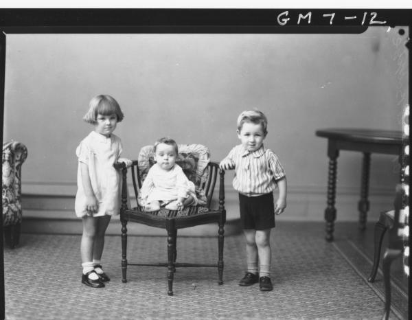 Portrait of three young children, F/L Le Boydre.