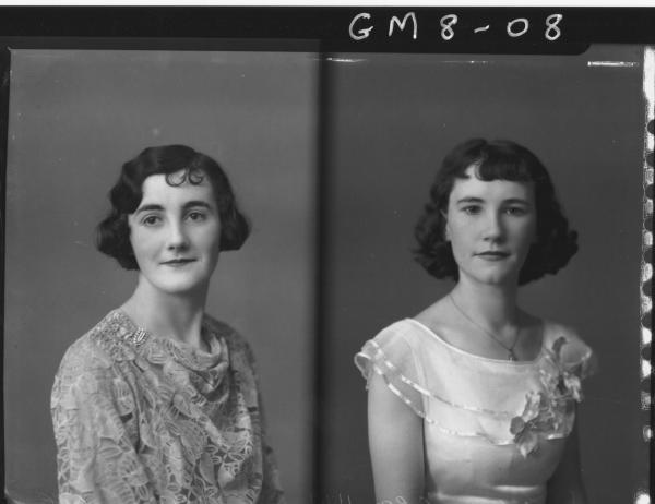 Two portrait poses of two ladies, H/S Virgo.