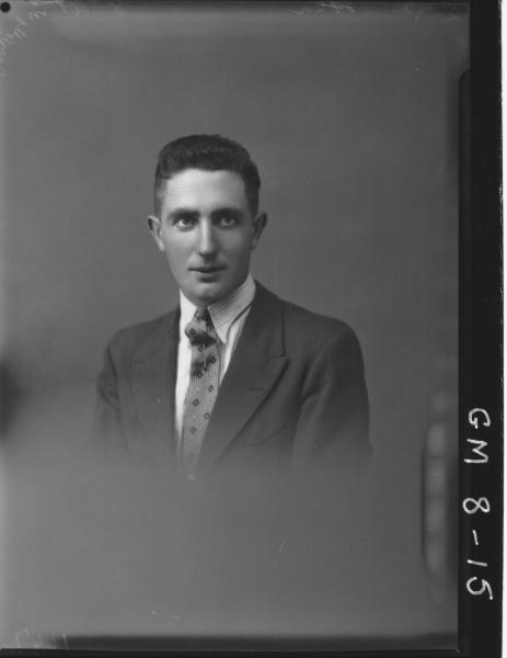 Portrait of man, H/S Lloyd.