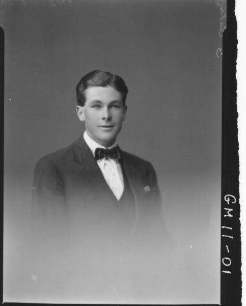 Portrait of young man, H/S Baugh.