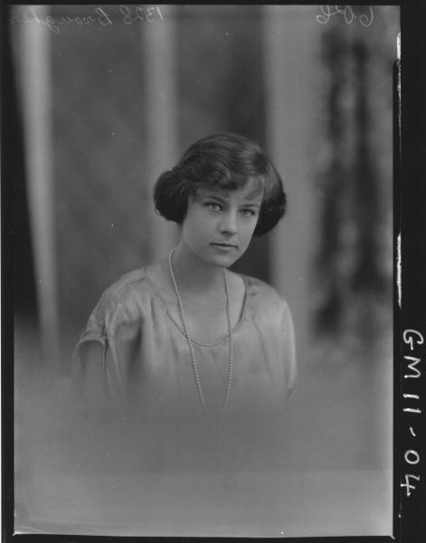 Portrait of young woman, H/S Brougham.