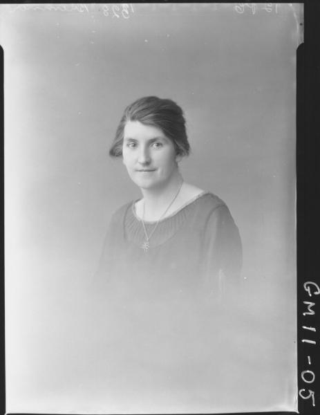 Portrait of woman H/S Bremner.