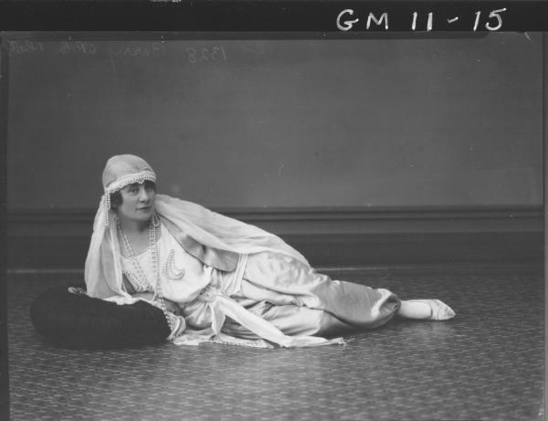 portrait of woman in Arab costume, F/L 'Berry'
