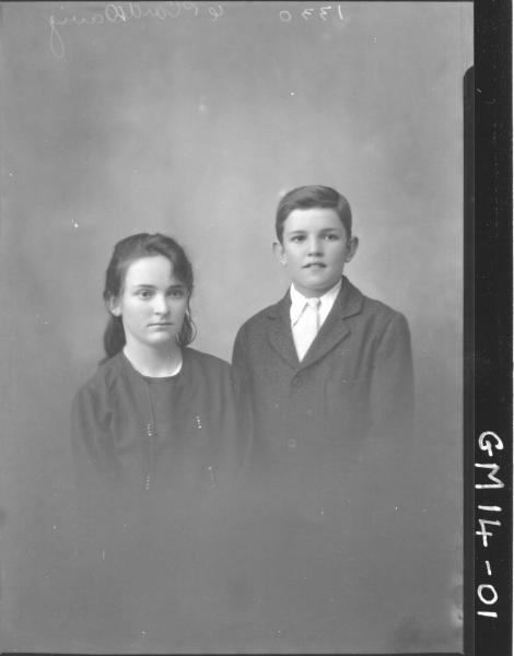 portrait of boy and girl H/S, 'Davy'