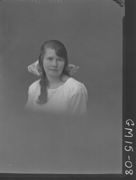 portrait of young woman H/S, 'Barnett'