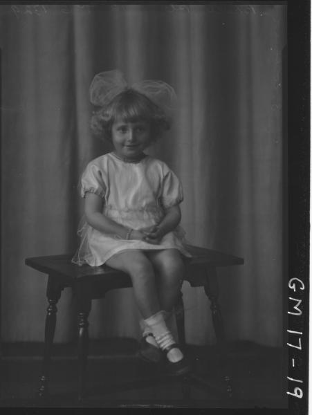 portrait of small girl F/L, 'Bruce'