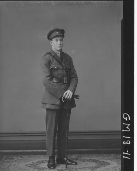 portrait of army officer F/L, (Jack) 'Berry'