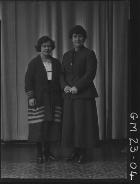 portrait of two women F/L, Lines