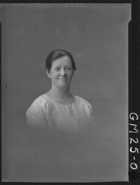 portrait of woman H/S, McMillan