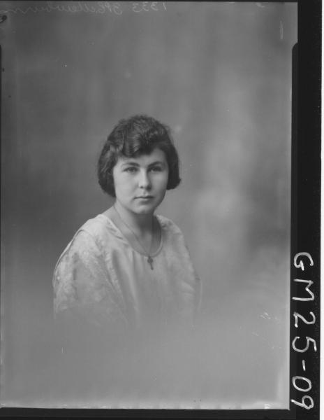 portrait of young woman H/S, Mewburn